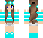 cute blue ponytail girl