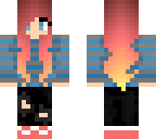 cute girl with pink hair