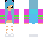 cyan kitty girl