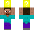 mini steve holding lucky block