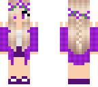 purple flower girl