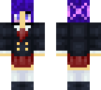 purple hair university student