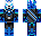 Blue Ghost Rider | Minecraft Skin