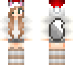 christmas wolf girl