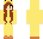 girl in chick suit