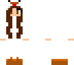 girl with a suit of chicken