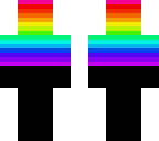 rainbow and black