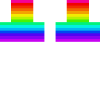 rainbow and white