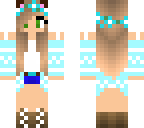 blue winter cat girl