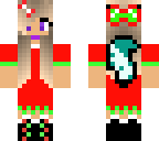 christmas wolf girl