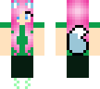 pink haired wolf girl