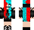 red and blue haired assasin