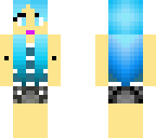 blue haired girl