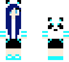 blue panda girl