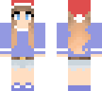 emma with a santa hat
