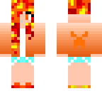 girl with lava hair