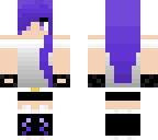 purple haired girl