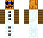 snow golem with sunglasses