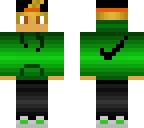 teen boy with green nike hoodie