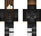 black hoodie girl