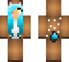 blue haired reindeer