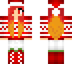christmas red haired fire girl 