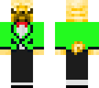 fancy golden pug edit green robe thing