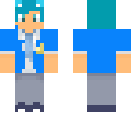 garroth mie'fwa blue hair lighter uniform