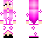 girl with pink hair