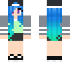 blue winter girl