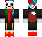 fused fell wolf with christmas skin and santa hat