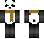 panda with scarf