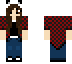 plaid with panda hat