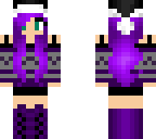 purple and black santa girl