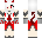 white hair devil girl