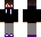black and purple anime guy