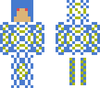 blue and white