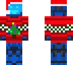 christmas blue robot