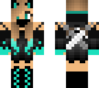 cute teal ninja cat edit