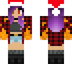 demon with purple hair and hat