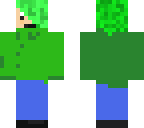 derpy green hair man