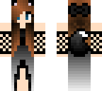 drak in black dress with blue eyes