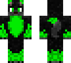 green and black wolf edit