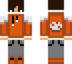 orange masked cake man