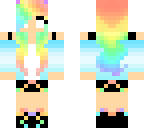 rainbow girl herobrine