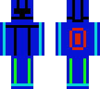 the blue man