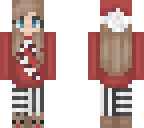 very cute candy cane shirt girl