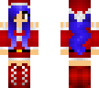 blue santa girl