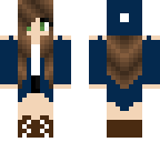 blue winter girl
