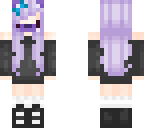 cute purple chibi dog girl